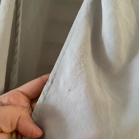 HELMUT LANG SOFT GRAY FAUX WRAP TWIST TOP Medium - Picture 7 of 11